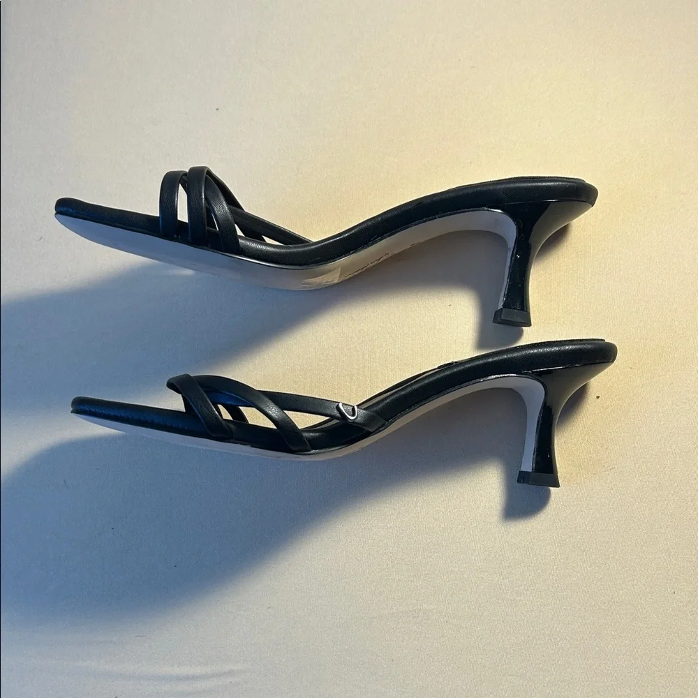 Circus by Sam Edelman Black Strappy Slide Mules - Picture 2 of 4